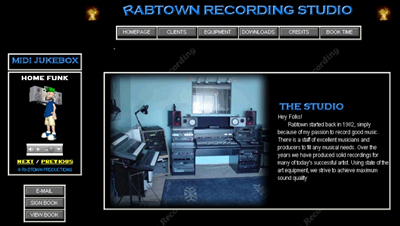 Rabtown Recording Studio - HTML Site
